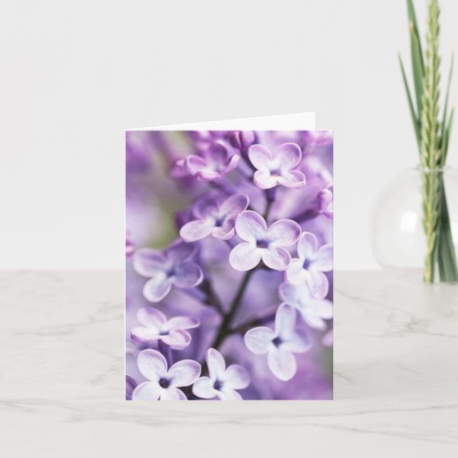 Cartes de note lilas (Devant)