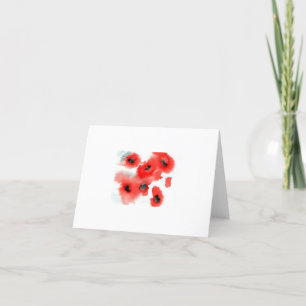 cartes de note - pavots