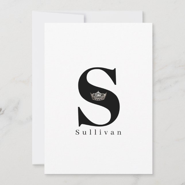 Cartes de note plat Miss America - Sky Blue (Devant)