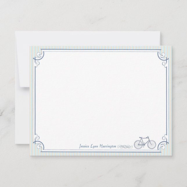 Cartes de note plates personnalisées par (Devant)
