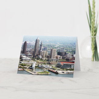 Cartes de note pliées par 5x7 de Cleveland