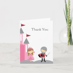 Cartes de note Princesse et Chevalier