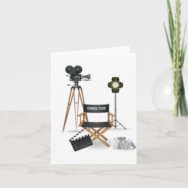 Cartes de note réglées de cinéaste (Devant)