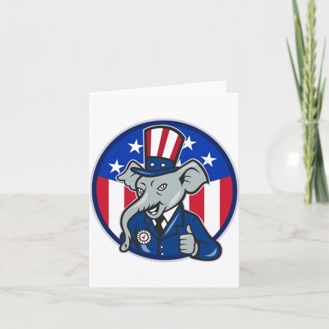 Cartes de note républicaines d'éléphant (Devant)