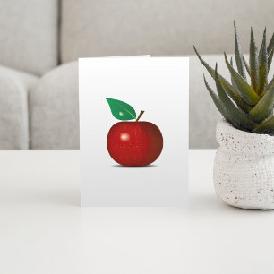 Cartes de note rouges croquantes d'Apple