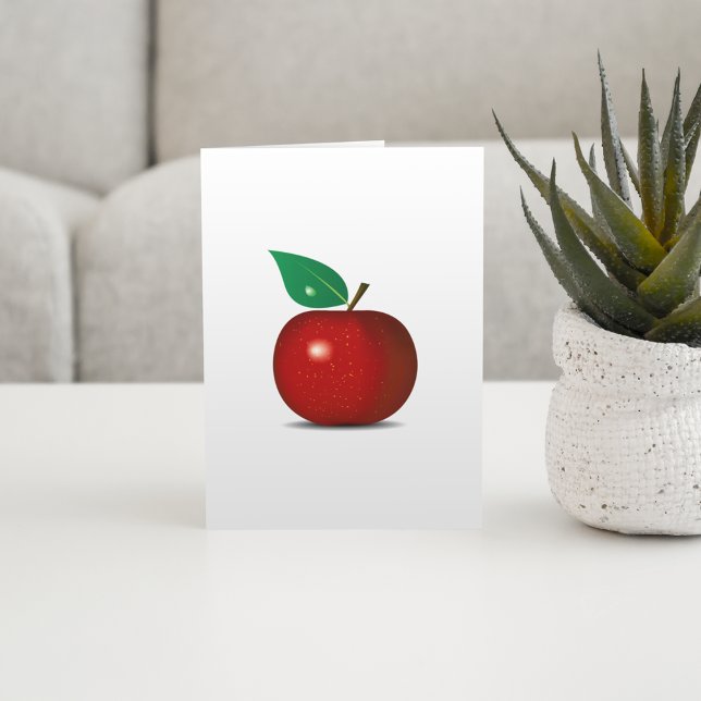 Cartes de note rouges croquantes d'Apple (Créateur téléchargé)