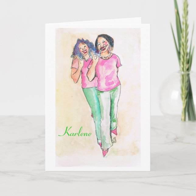 Cartes de note Sororité personnalisées (Devant)