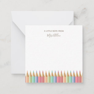 Cartes de notes à emporter de l'enseignant