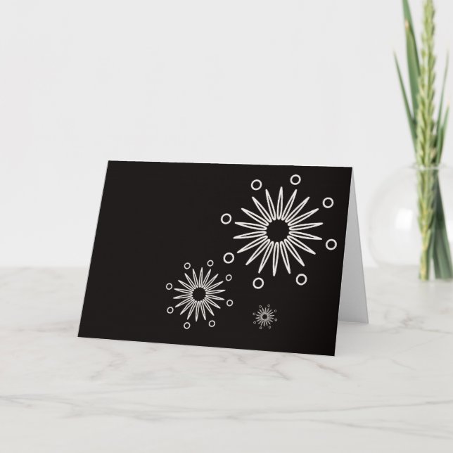 Cartes de notes blanches et noires (Devant)