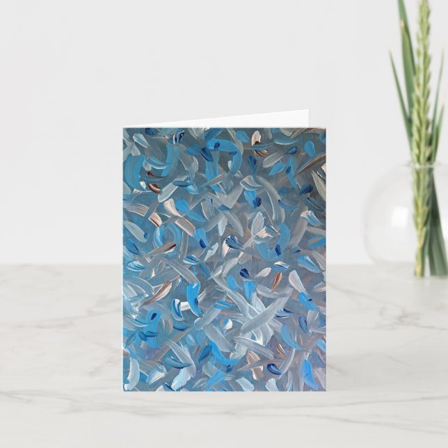 Cartes de notes bleues Dusty (Devant)