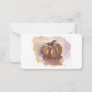 Cartes de notes "citrouille"