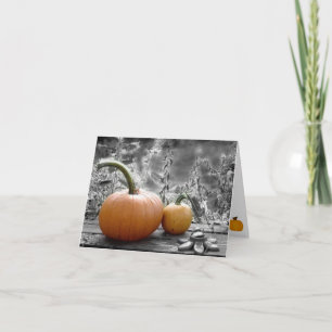 Cartes de notes citrouille