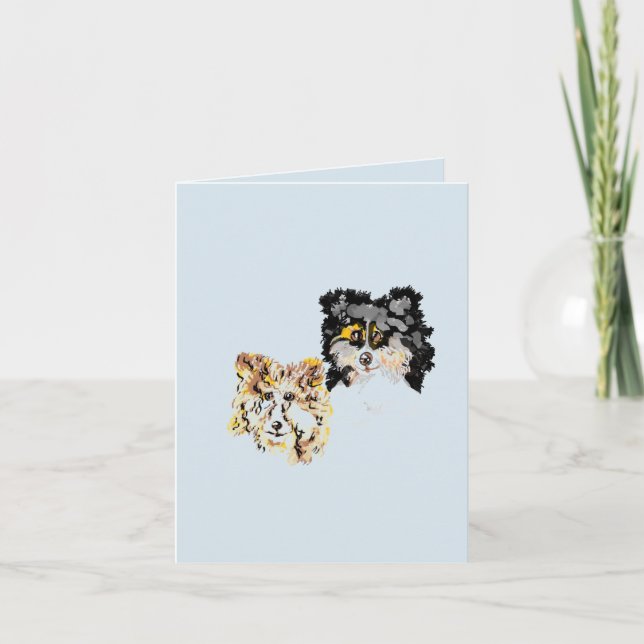 Cartes de notes Collie's (Devant)