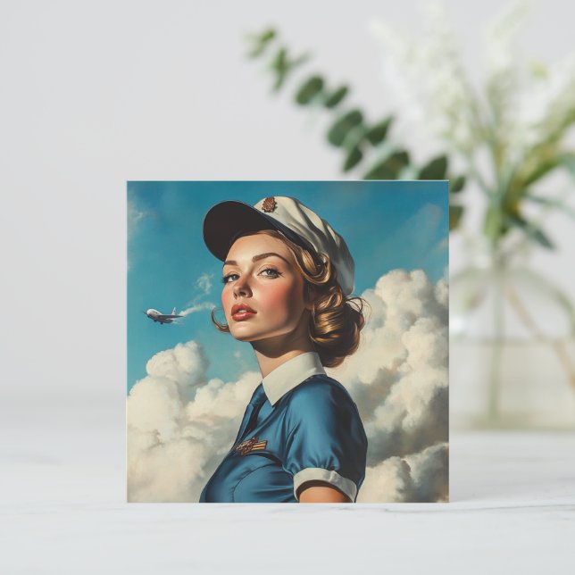 Cartes de notes d'avion (Debout devant)