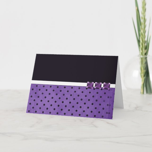 Cartes de notes de créateur violettes (Devant)