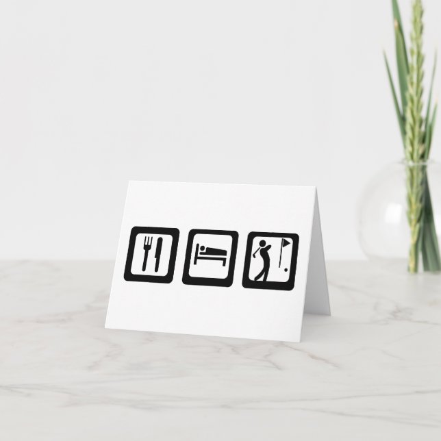 Cartes de notes de golf de Sleep (Devant)