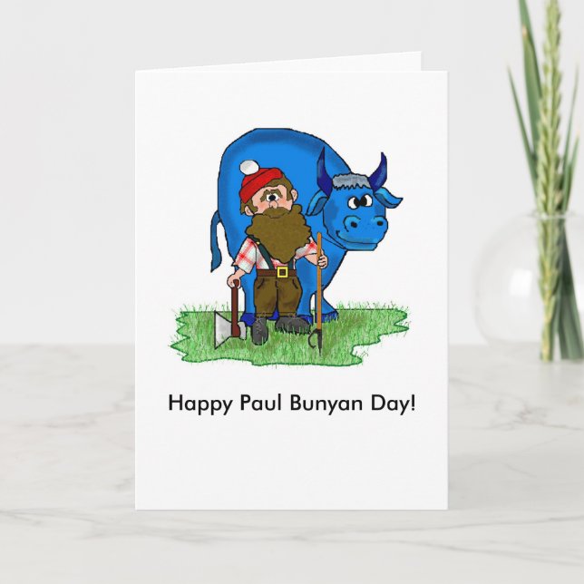 Cartes de notes de jour Paul Bunyan par Brownieloc (Devant)
