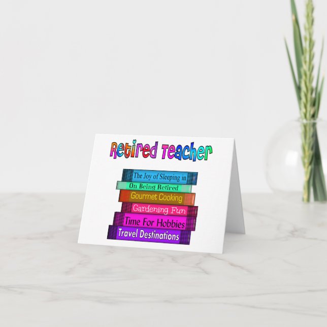 Cartes de notes de l'enseignant retraité (Devant)