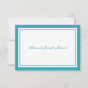 Cartes de notes de Merci Général (Aqua Turquoise /