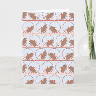 Cartes de notes de roue Hamster