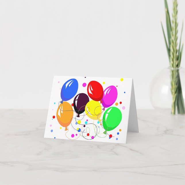 Cartes de notes des ballons de fête (Créateur téléchargé)