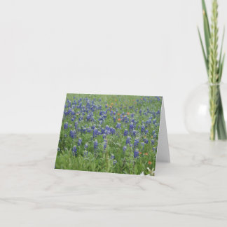 Cartes de notes des Bonnets Bleus du Texas