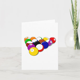 Cartes de notes des boules de snooker