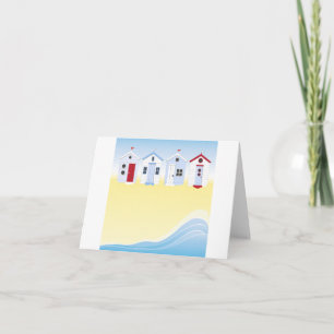 Cartes de notes des cabanes de plage