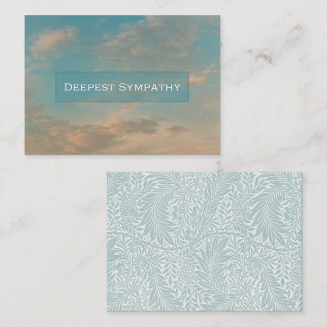 Cartes de notes du boîtier du ciel Sunset (Devant / Derrière)