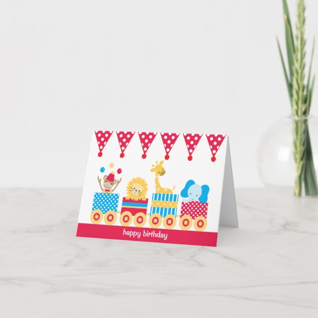 Cartes de notes du train Animal Circus (Devant)