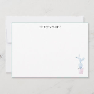 Cartes de notes Elégant Appartement Moderne Cactus