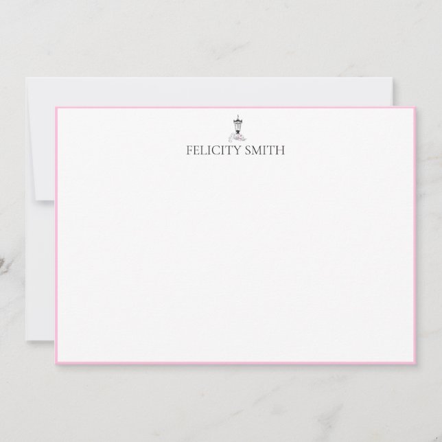 Cartes de notes Elégant Appartement Moderne Motif  (Devant)