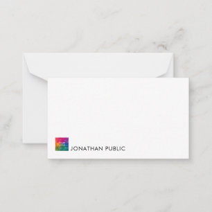 Cartes de notes élégantes Ajouter un logo texte ic