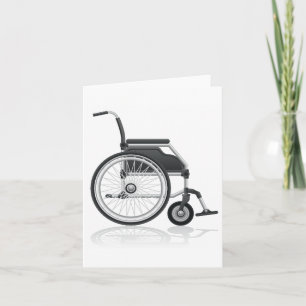 Cartes de notes en fauteuil roulant