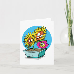 Cartes de notes Fleurs en colère