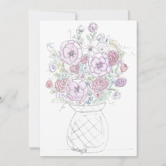 Cartes de notes florales