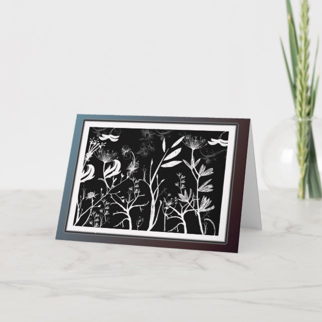 Cartes de notes florales Designer (Devant)