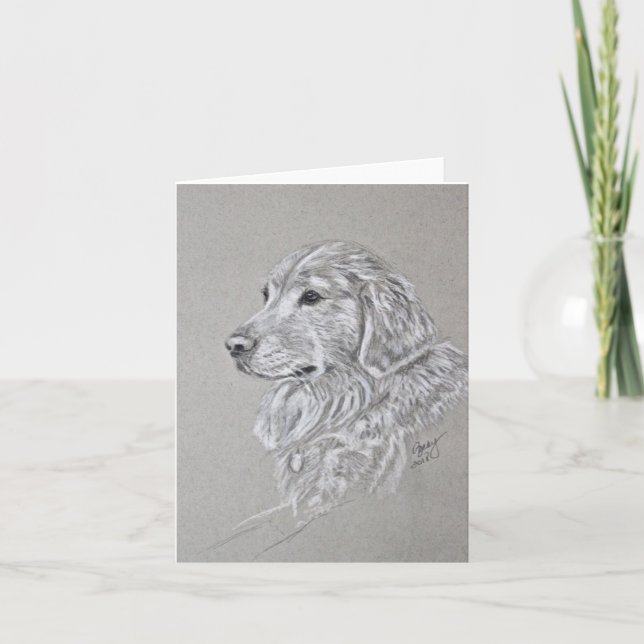 Cartes de notes Golden Retriever (Devant)