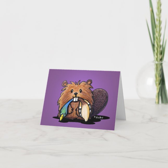 Cartes de notes KiniArt Beaver II (Devant)