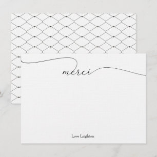 Cartes de notes Merci Merci