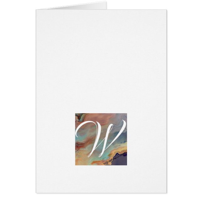 Cartes de notes Monogrammes simples - Heavenant (Devant)