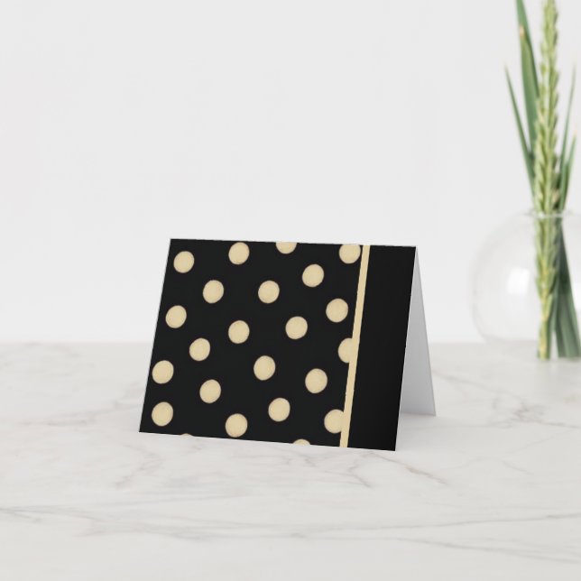 Cartes de notes noires et dorées (Devant)