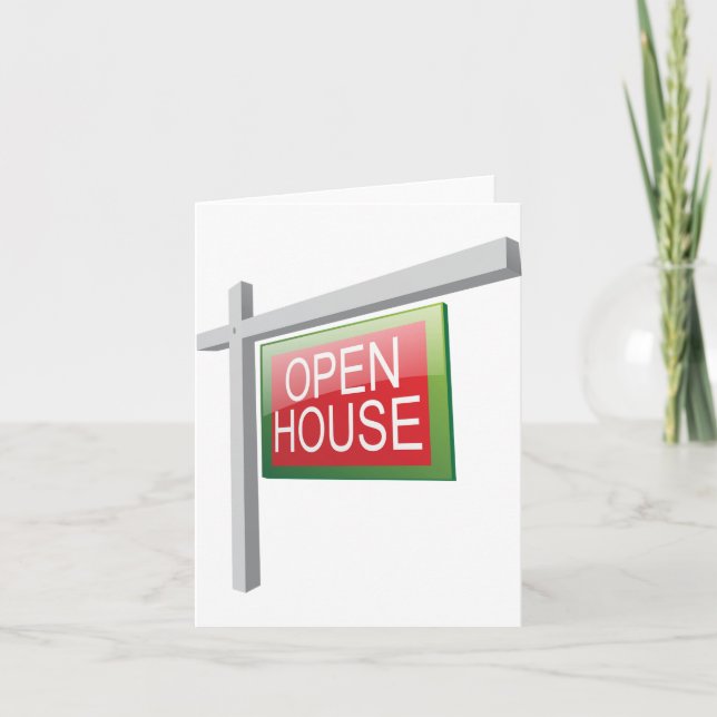 Cartes de notes Open House (Devant)