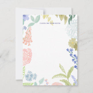 Cartes de notes pastel peintes à la main pour le p