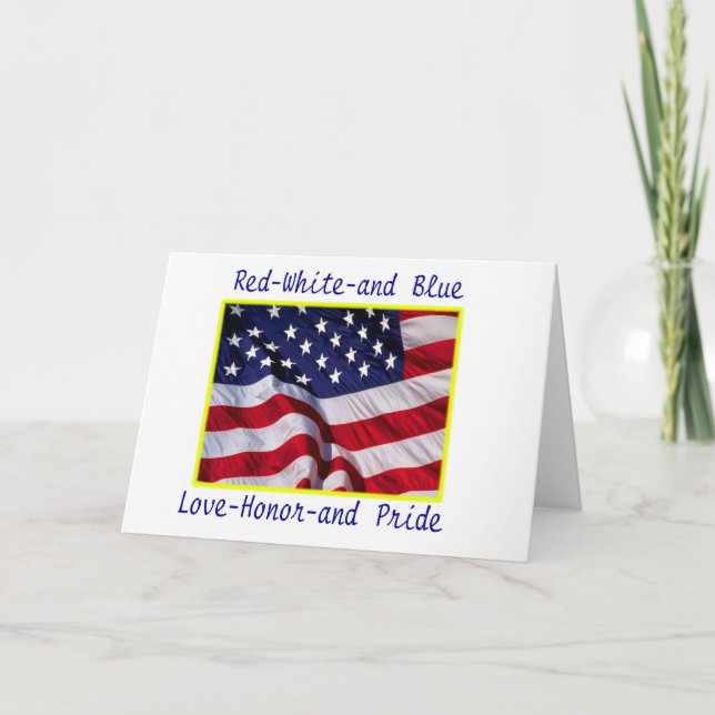 Cartes de notes patriotiques (Devant)