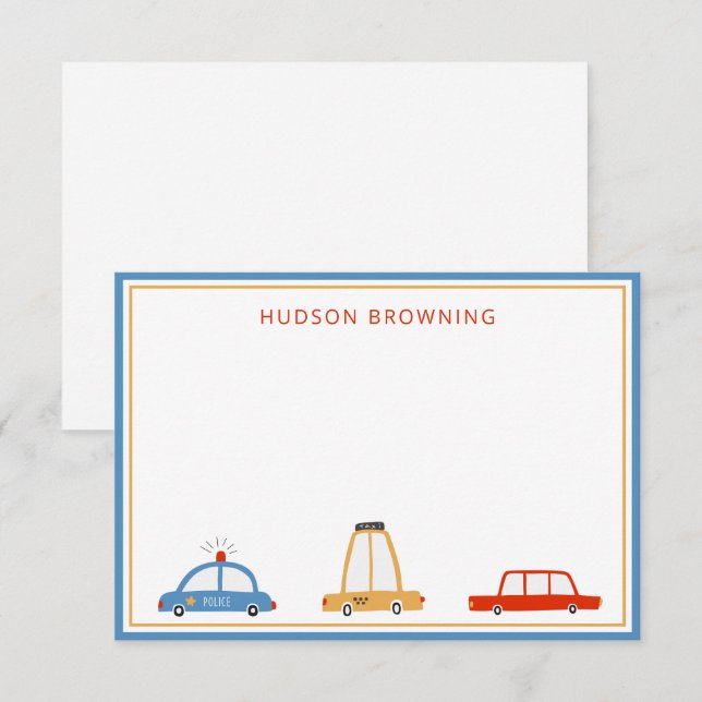 Cartes de notes personnalisées (Devant / Derrière)