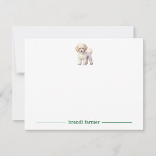 Cartes de notes personnalisées Bichon Frise