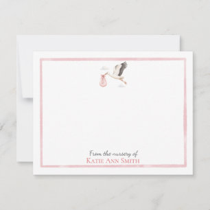 Cartes de notes personnalisées pour bébé Nid de