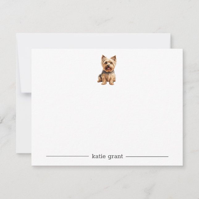 Cartes de notes personnalisées Silky Terrier (Devant)