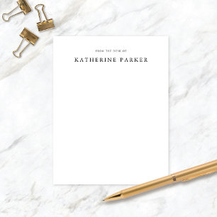 Cartes de notes personnelles classiques et élégant